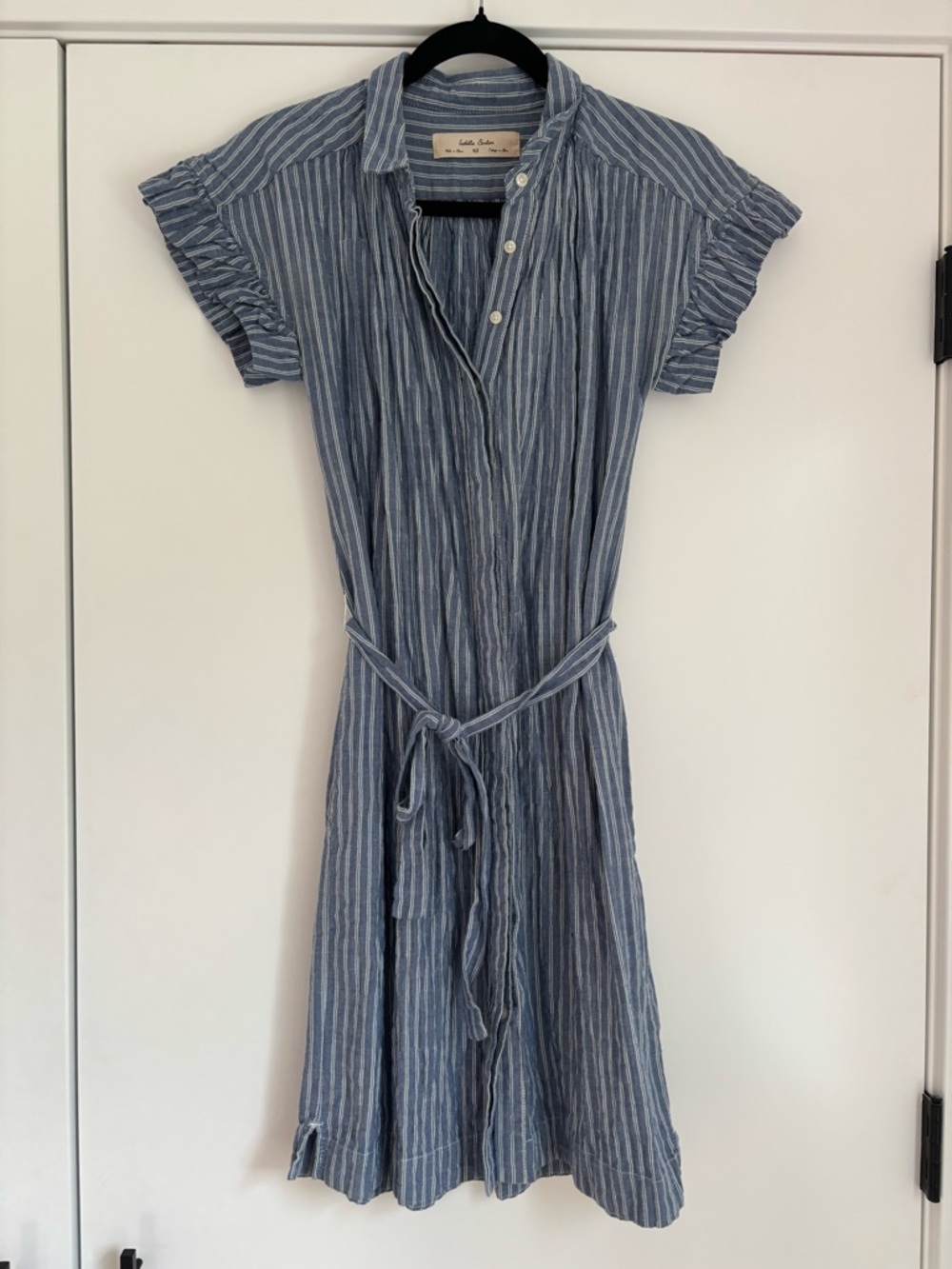 Anthropologie Isabella Sinclair Piper Flutter-Sleeve Shirtdress - Picture 5 of 9